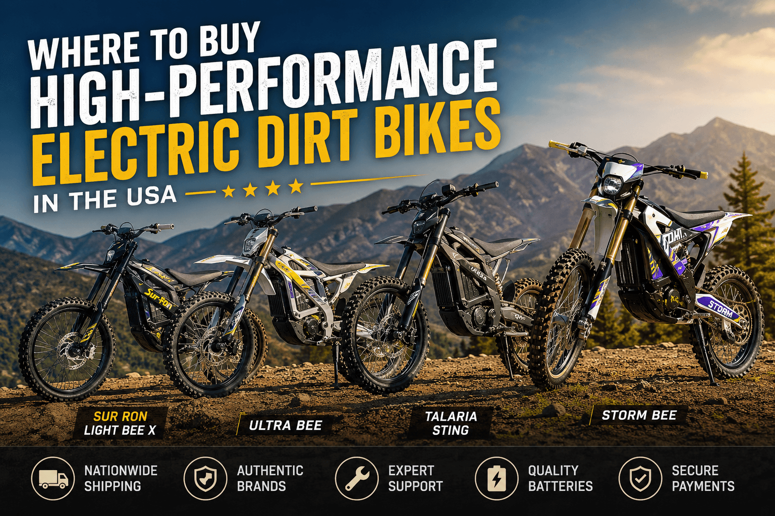 Where to buy high-performance electric dirt bikes in the US, buy electric dirt bikes USA best electric dirt bike dealers in America Sur Ron Light Bee X for sale high-performance electric motocross bike electric dirt bikes with shipping in the US best electric trail motorcycles buy Sur Ron in the US electric off-road bikes for adults