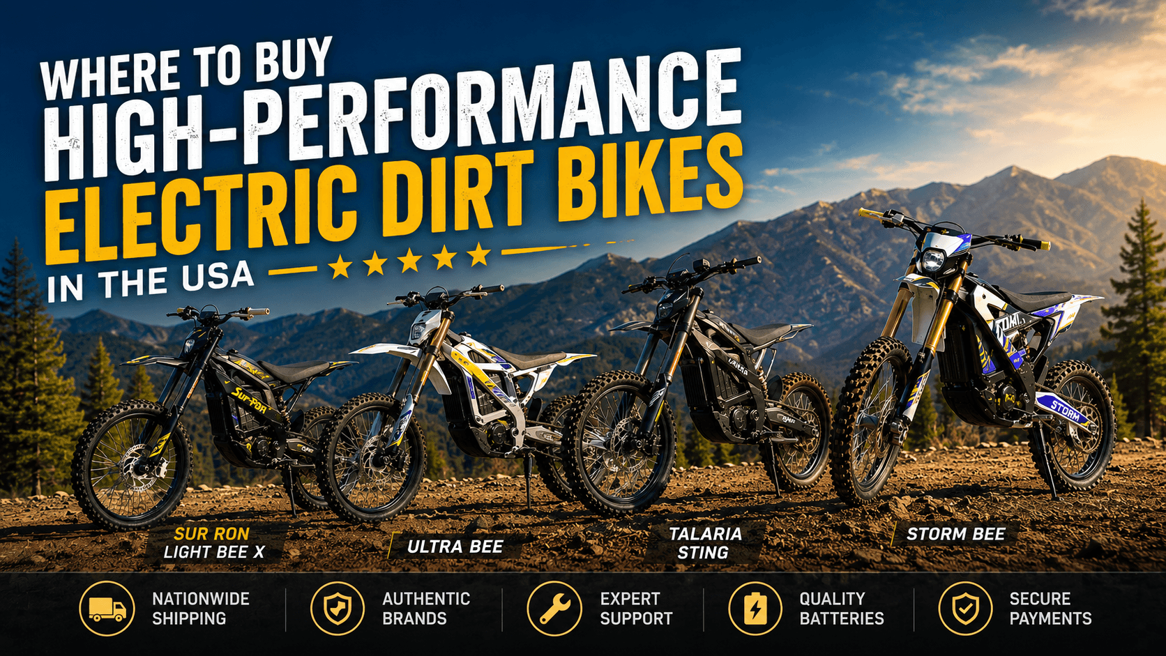 Where to buy high-performance electric dirt bikes in the US, buy electric dirt bikes USA best electric dirt bike dealers in America Sur Ron Light Bee X for sale high-performance electric motocross bike electric dirt bikes with shipping in the US best electric trail motorcycles buy Sur Ron in the US electric off-road bikes for adults